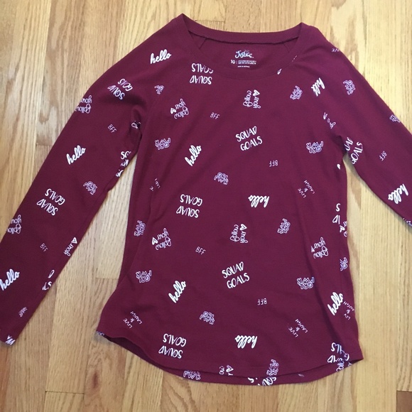 Maroon Sayings Shirt - Picture 1 of 1